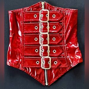 NWT Lip Service Cherry Red Waist Cincher